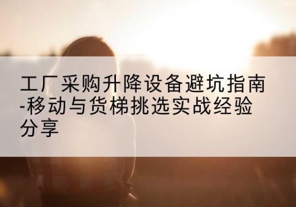 泰和移动式升降机怎么选-工厂采购升降设备避坑指南-移动与货梯挑选实战经验分享